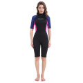 Wanita Seaskin Shorty One Piece Back Zip Wetsuit