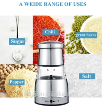 New Design Stainless Steel Salt and Pepper Grinder Professional Salt Mill and Pepper Mill Acrylic Body