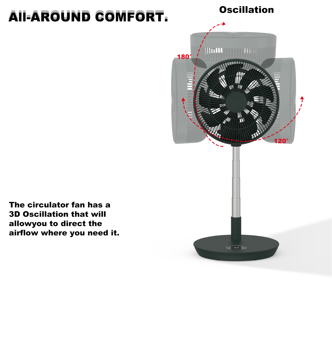 F633 Circulator Stand Fan swing F633 Circulator Stand Fan swing