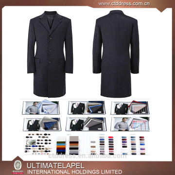 Custom made men business coat Tailored Man Overcoat