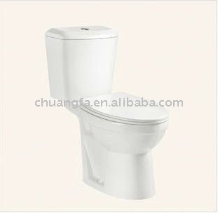 two-piece toilet bathroom fitting ceramic WC