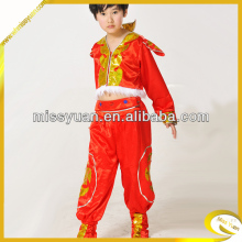 China stage red dancewear boy jazz costume/boy stage costume