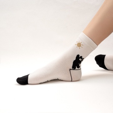 Lady cartoon ankle socks