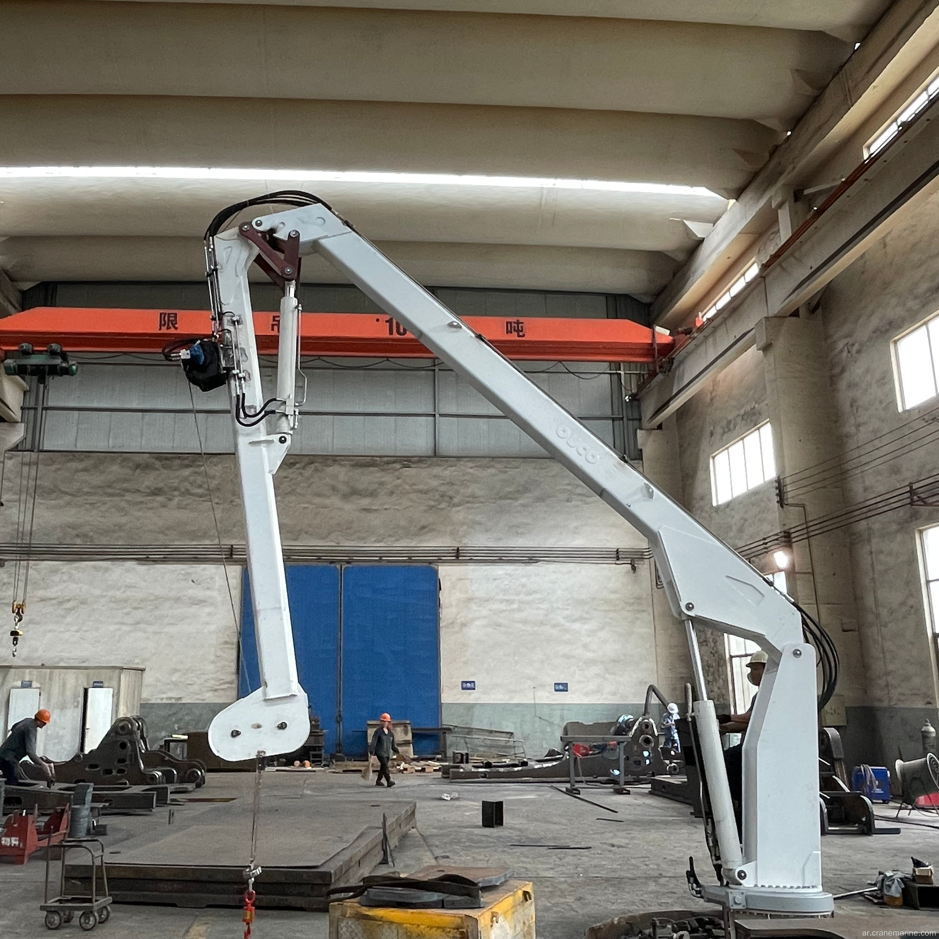 رافعة هيدروليكية 0.99T10M Knuckle Boom Marine Deck Crane للبيع