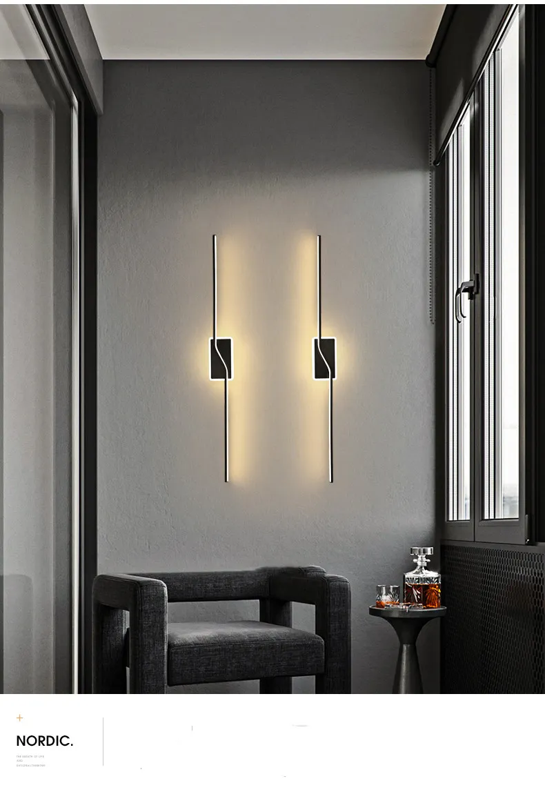 Elegant Nordic Wall Light for Modern Bedroom and Hallway