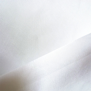 फैक्टरी शुद्ध रंग सफेद टवील मिकाडो साटन कपड़े