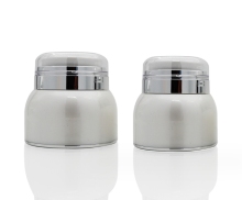 30G 50G Arcylic Refillable Cream Airless Jar Round