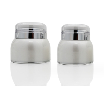 30G 50G Arcylic Refillable Cream Airless Jar Round