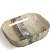 Modern Rectangular Bathroom Porcelain Sinks