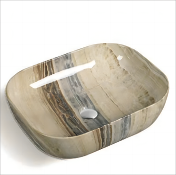 Modern Rectangular Bathroom Porcelain Sinks