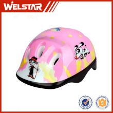6 Holes Split Forming Helmet PVC White Shell EPS Line Helmet for Ride Roller Skating