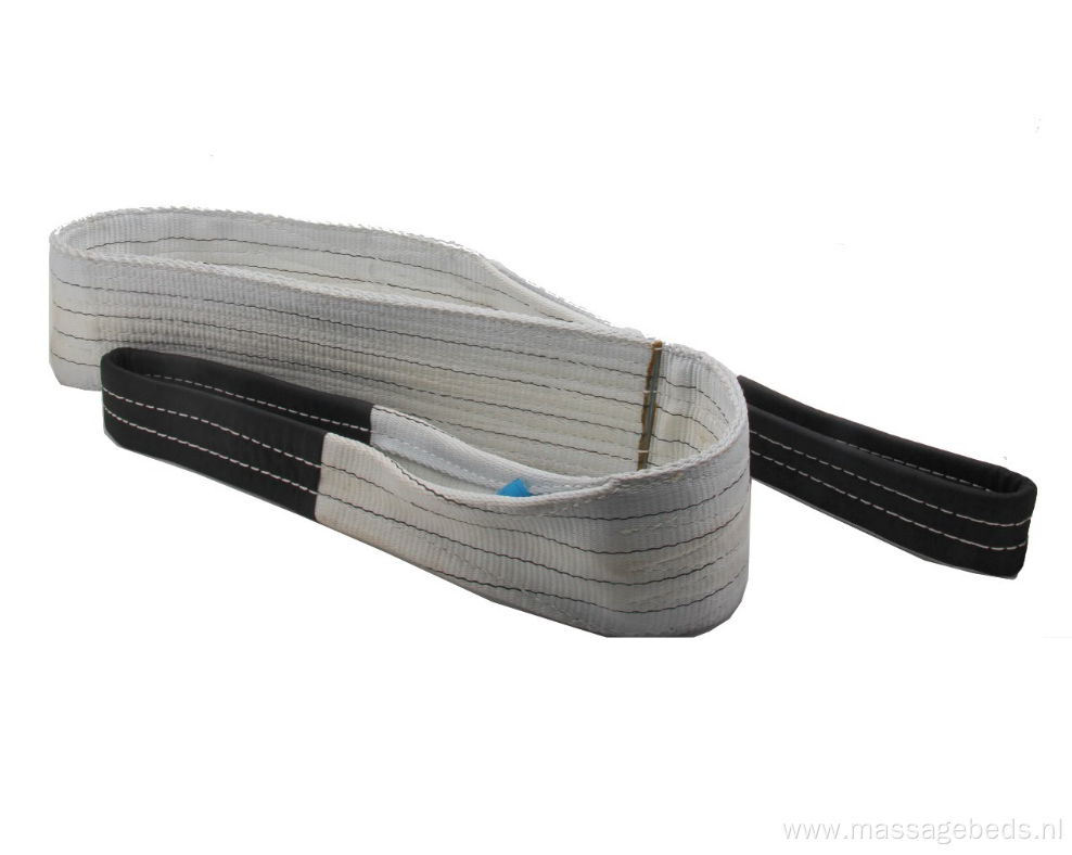 4T Loading Capacity 100% Polyester Webbing Sling Lifting Belt