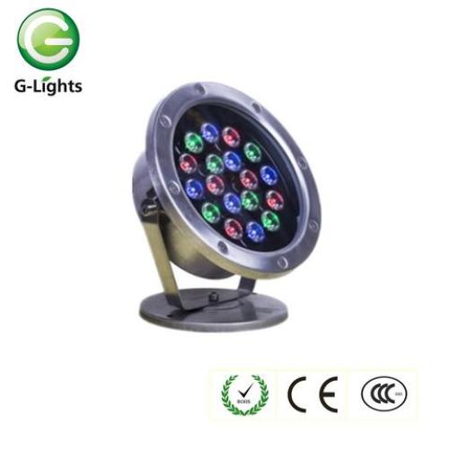 Luce di fontana LED da 18Watt IP68 RGB 24V