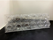 Transparent PET Material 12 Holes Egg Packaging