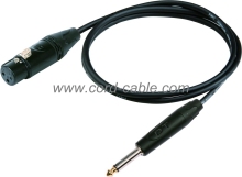 DMI Series F XLR to Mono Jack Microphone Cable