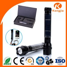 Aluminum Rechargeable Solar Led Flashlight Solar Torch Light