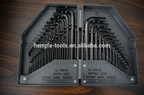 30pcs different size Internal hexagonal wrench kit