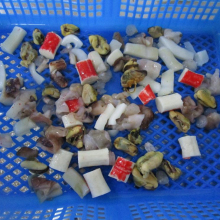 Frozen seafood mix