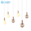 LEDER Hanging Wooden Pandant Light