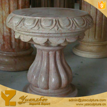 Marble Construction Pedestal for garden decoration