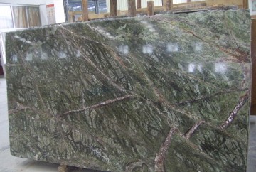 Construction Material Tropical Rain Forest Green Marble Big Slab