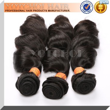 Factory wholesale price super quality double drawn hair wefts brazilian hair
