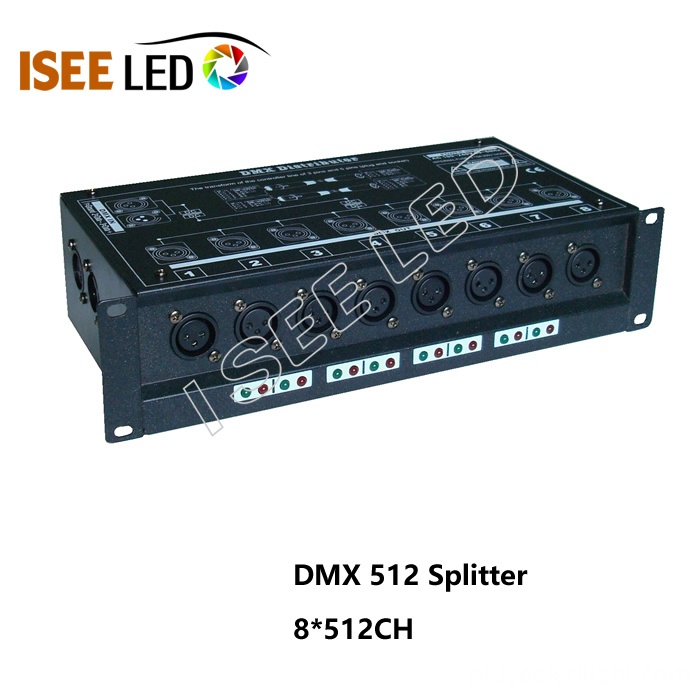 Divisor de sinal DMX 02 DMX Signal splitter 02