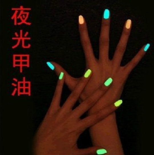 Factory direct! cosmetic grade colorful glow in the dark pigment decoration for nali art