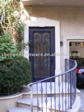 ornamental elegent wroght iron DOOR and railing