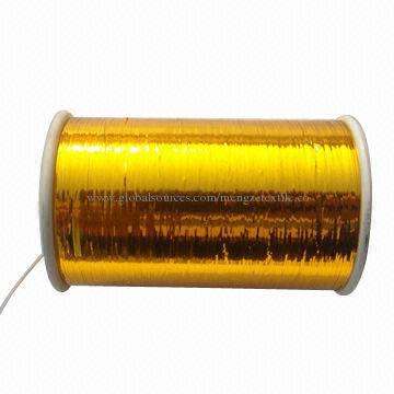 Colors gold M type metallic yarn for knitting, embroidery and colored woven cloth