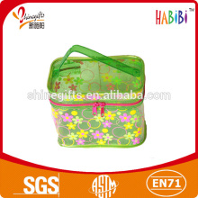fancy pvc makeup bag with handle
