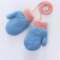 Thick warm children's gloves with fleece for women