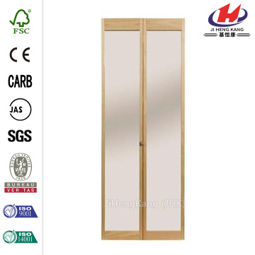 32in Traditional Mirror Wood Bi-fold Door