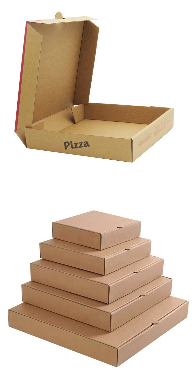 Wholesale Cheap Custom Printed Corrugated Pizza Delivery Box Take out Food Box with Logo