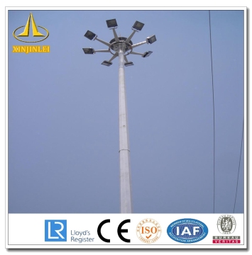 Sliver Otcagonal High Mast Light Pole