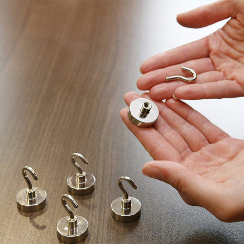 Neodymium cup magnet base eyebolt magnetic hooks