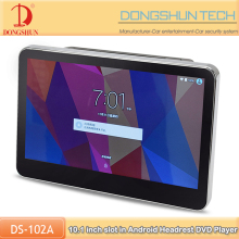10.1 inch full touch screen car headrest slot in dvd player