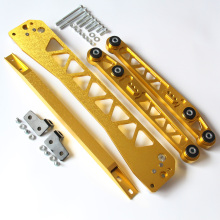 BWR Rear Lower Control Arm Subframe Brace Tie Bar Kit for 1996-2000 Honda Civic EK