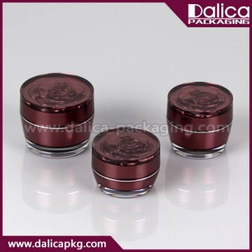 Latest bottom price cream plastic jar with lids