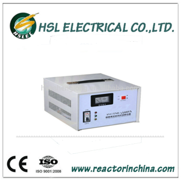 SVC servo motor type single phase low voltage regulator