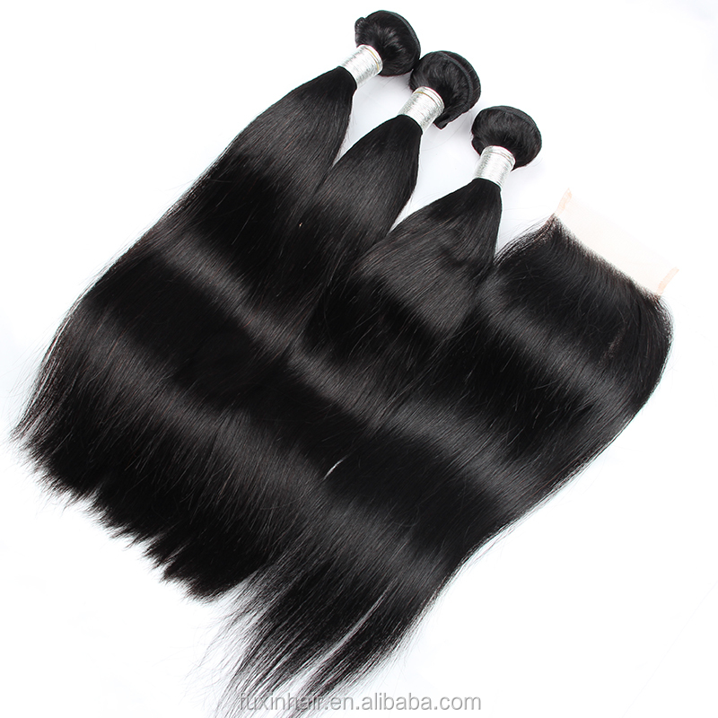 Qingdao Different Length Human Hair Extension Natural Color Brazilian Hair WEAVING Body Wave Non-remy Hair