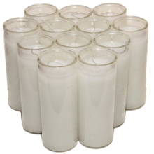 7 Day Candle Pray Glass Jar Candle