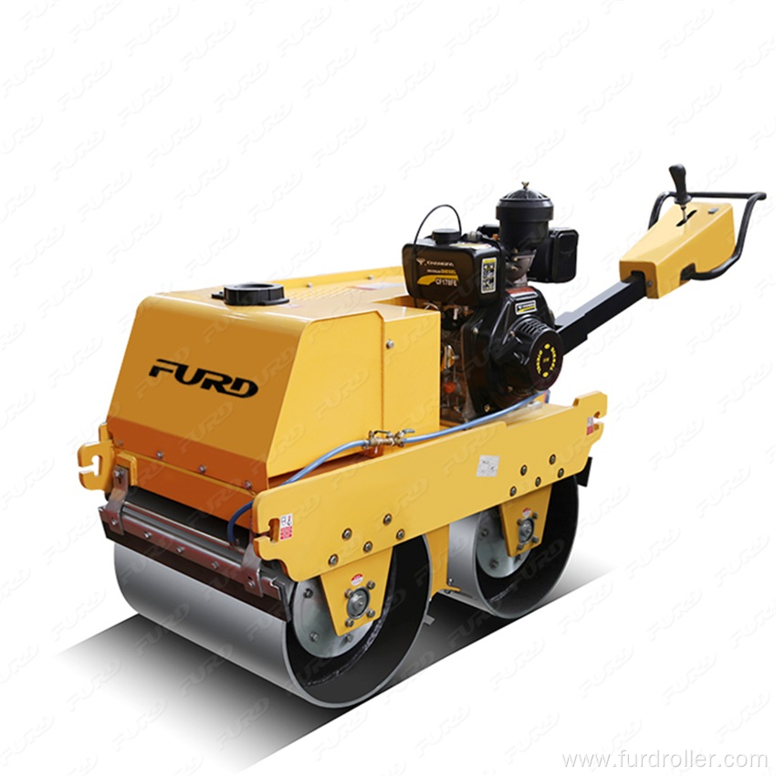 Walk behind Smooth Double Drum Compactor Vibratory Roller