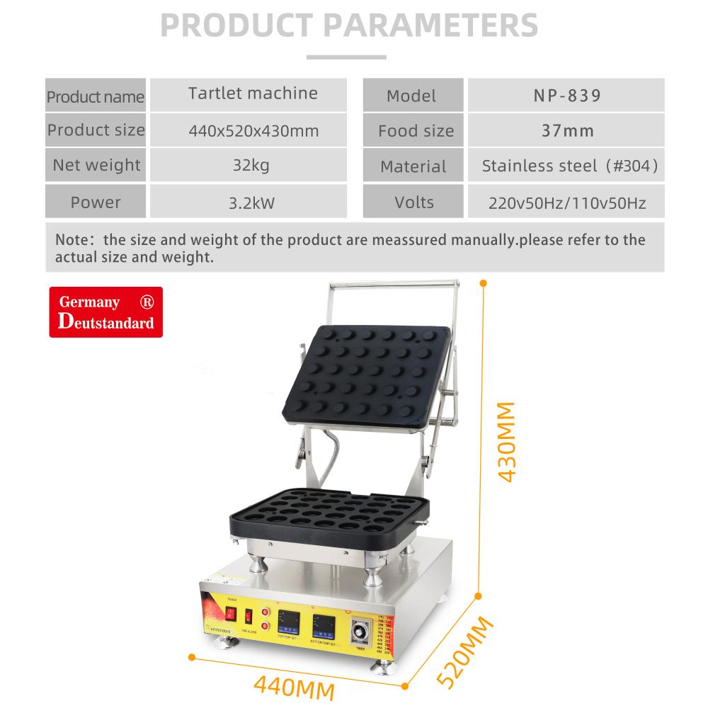 Machine à tarte de bonne qualité pour NP-839