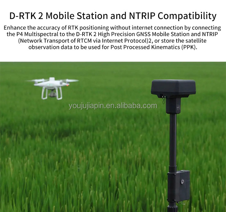 P4 Multispectral Phantom 4 Multispectral a high-precision drone for agriculture missions environmental monitoring etc