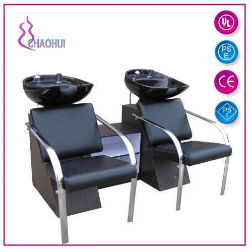 Double shampoo chair unit