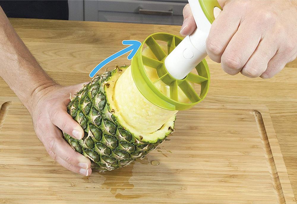 Plast Frukt Ananas Corer Slicer Kök Verktyg