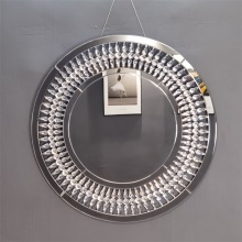 round crystal hanging wall decorative mirrors