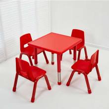 Height Adjustable Child Kindergarten Furniture - HPL Toddler Table and Chair Set