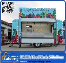 Newest type Outdoor mobile food concession trailer mobile restaurant van design